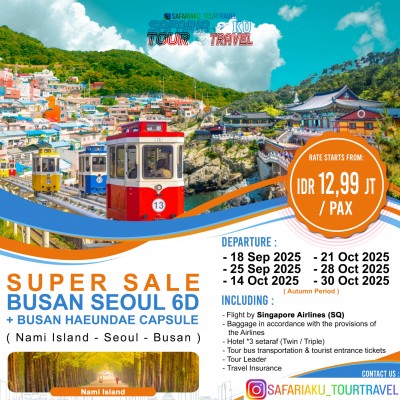 6D SUPER SALE KOREA BUSAN SEOUL